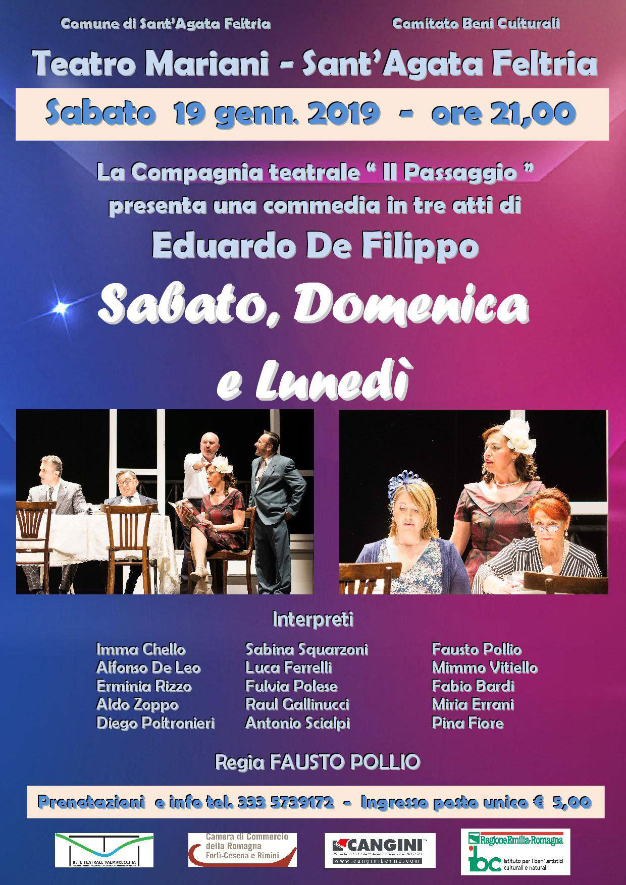 Teatro: Sabato, Domenica e Lunedì di Eduardo De Filippo