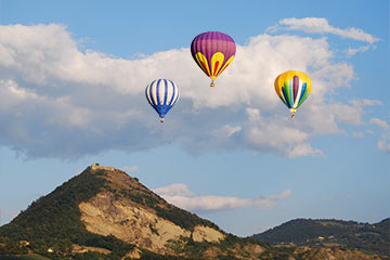 Valmarecchia in mongolfiera