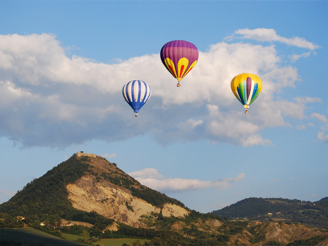 Valmarecchia in mongolfiera