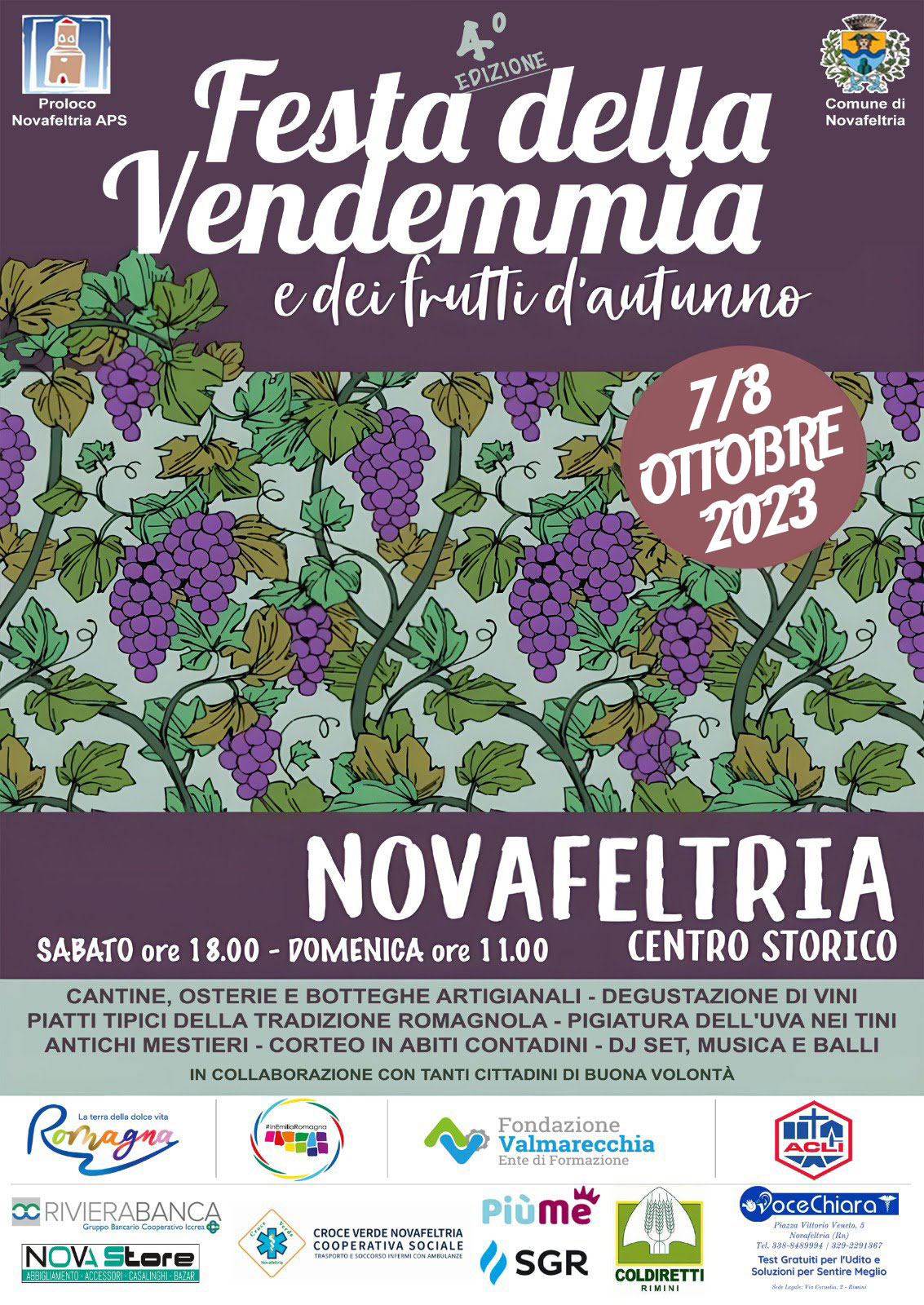 Festa della Vendemmia e dei frutti d'Autunno 2023 a Novafeltria